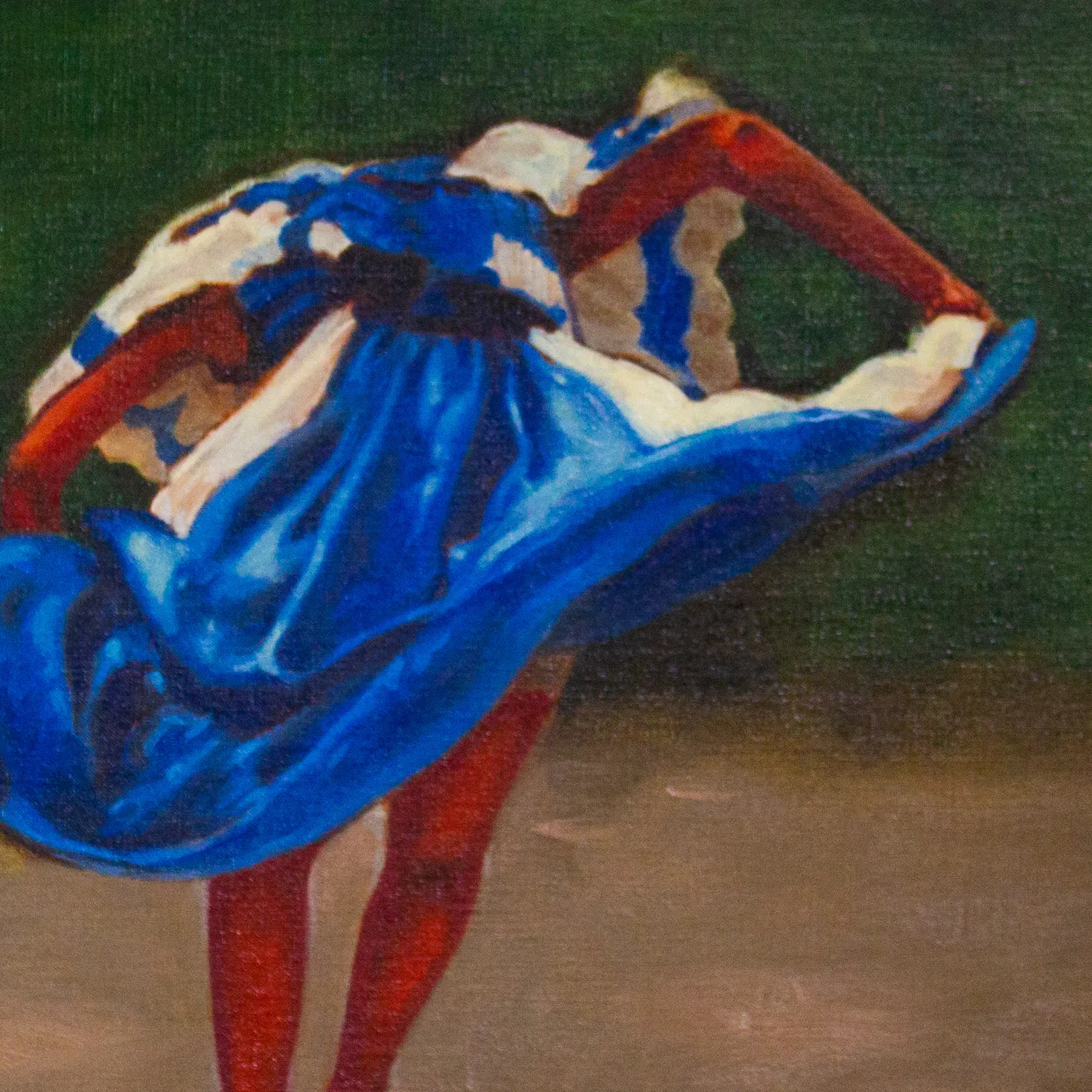 A section of a larger painting.