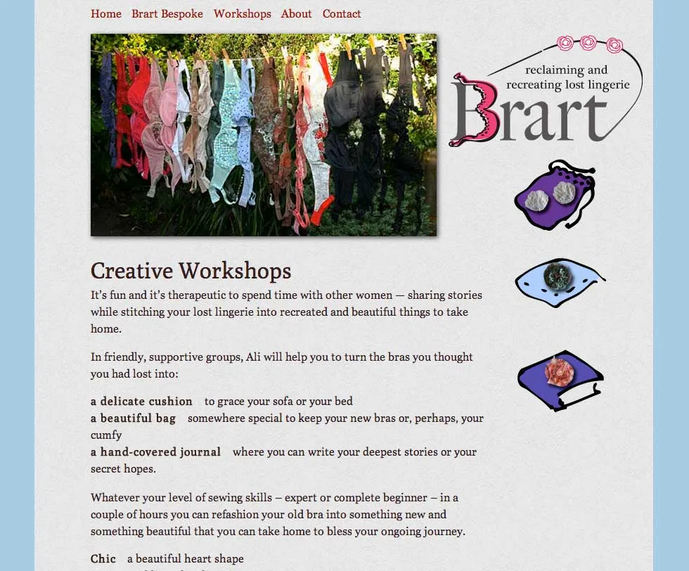 A web page with strange logo