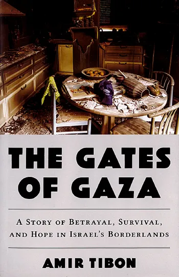 The cover of book showing a half-destroyed kitchen.