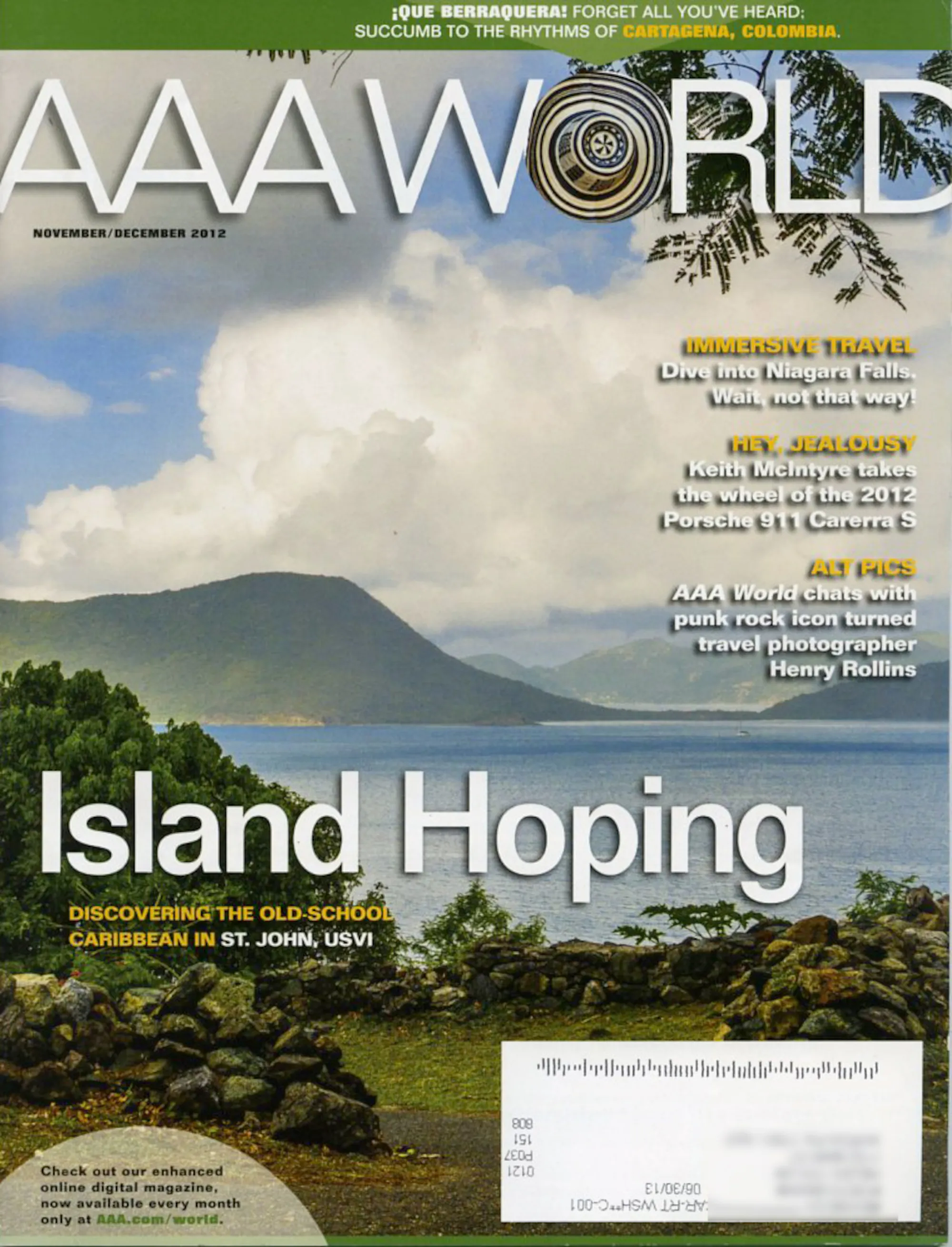 A cover of AAA magazine.