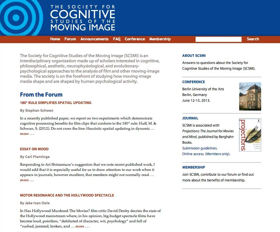 SCSMI website home page